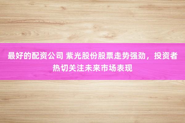 最好的配资公司 紫光股份股票走势强劲，投资者热切关注未来市场表现